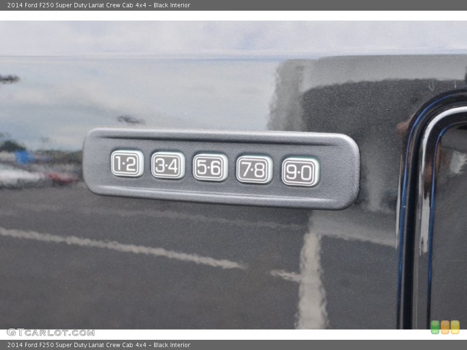 Black Interior Controls for the 2014 Ford F250 Super Duty Lariat Crew Cab 4x4 #84341259