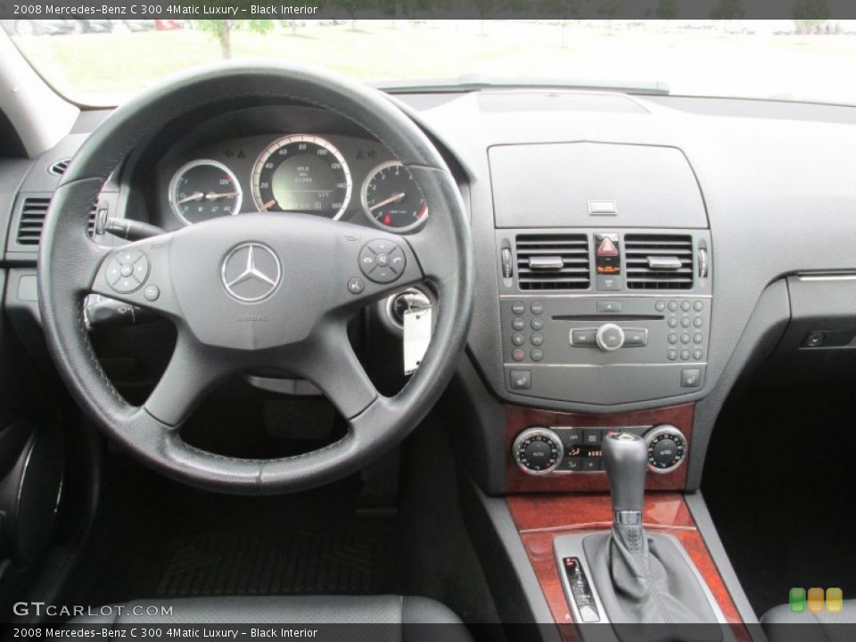 Black Interior Dashboard for the 2008 Mercedes-Benz C 300 4Matic Luxury #84342255