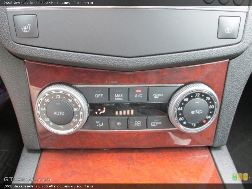 Black Interior Controls for the 2008 Mercedes-Benz C 300 4Matic Luxury #84342360