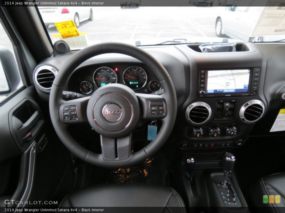 Black Interior Dashboard for the 2014 Jeep Wrangler Unlimited Sahara 4x4 #84342693