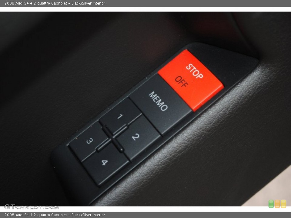 Black/Silver Interior Controls for the 2008 Audi S4 4.2 quattro Cabriolet #84342732