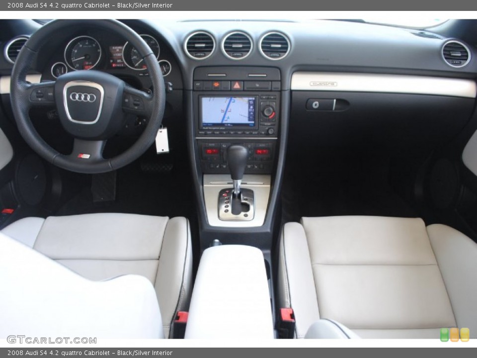 Black/Silver Interior Dashboard for the 2008 Audi S4 4.2 quattro Cabriolet #84342867