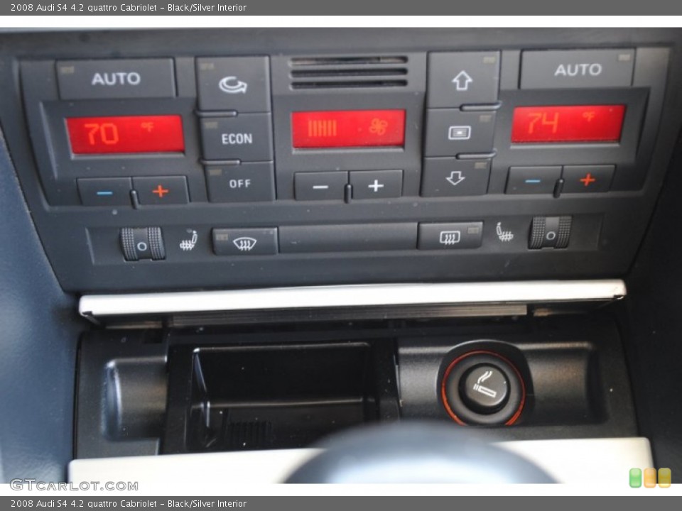 Black/Silver Interior Controls for the 2008 Audi S4 4.2 quattro Cabriolet #84342980