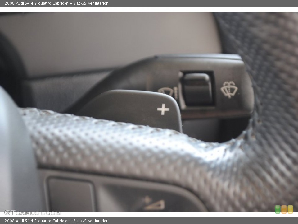 Black/Silver Interior Controls for the 2008 Audi S4 4.2 quattro Cabriolet #84343149