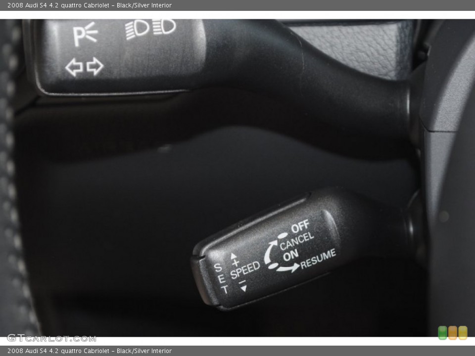 Black/Silver Interior Controls for the 2008 Audi S4 4.2 quattro Cabriolet #84343185