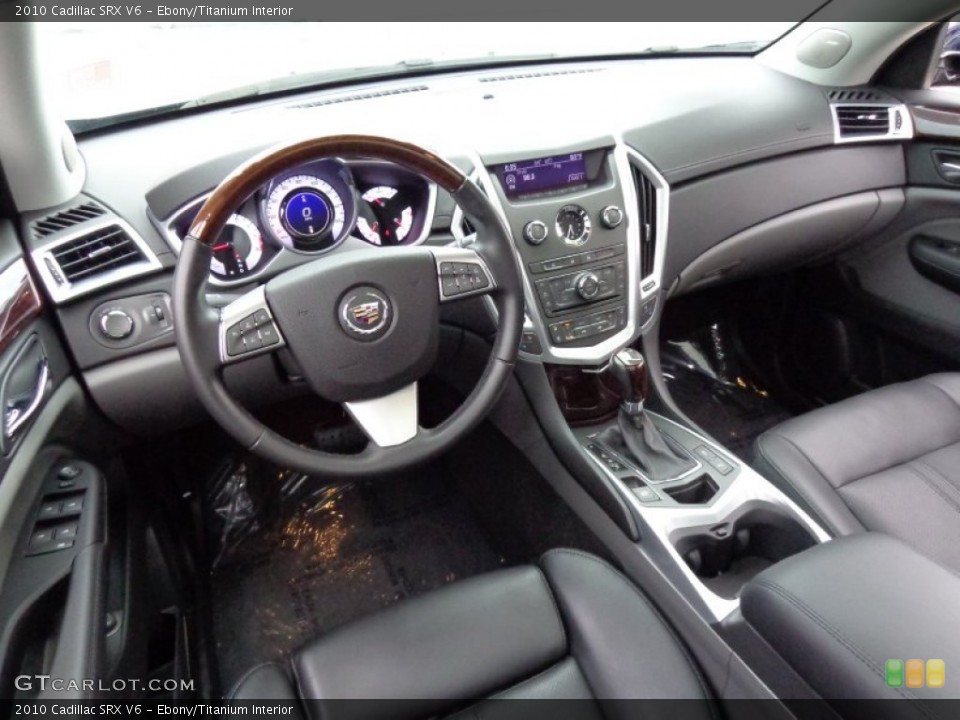 Ebony/Titanium 2010 Cadillac SRX Interiors