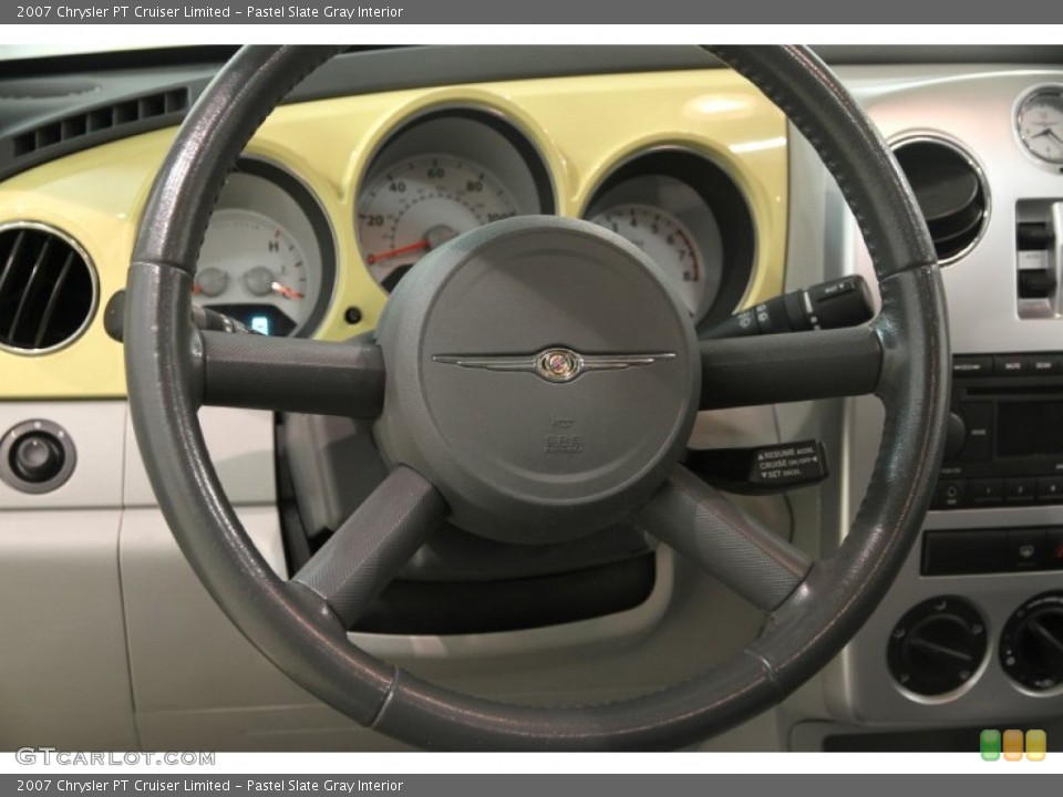 Pastel Slate Gray Interior Steering Wheel for the 2007 Chrysler PT Cruiser Limited #84344985