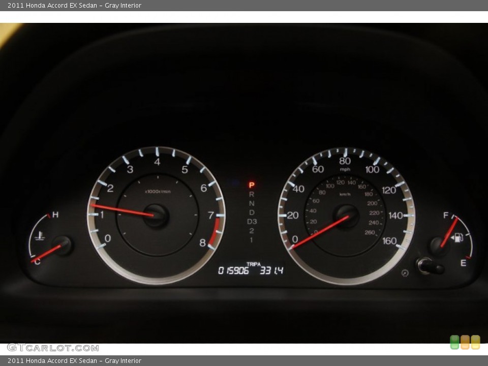 Gray Interior Gauges for the 2011 Honda Accord EX Sedan #84346848