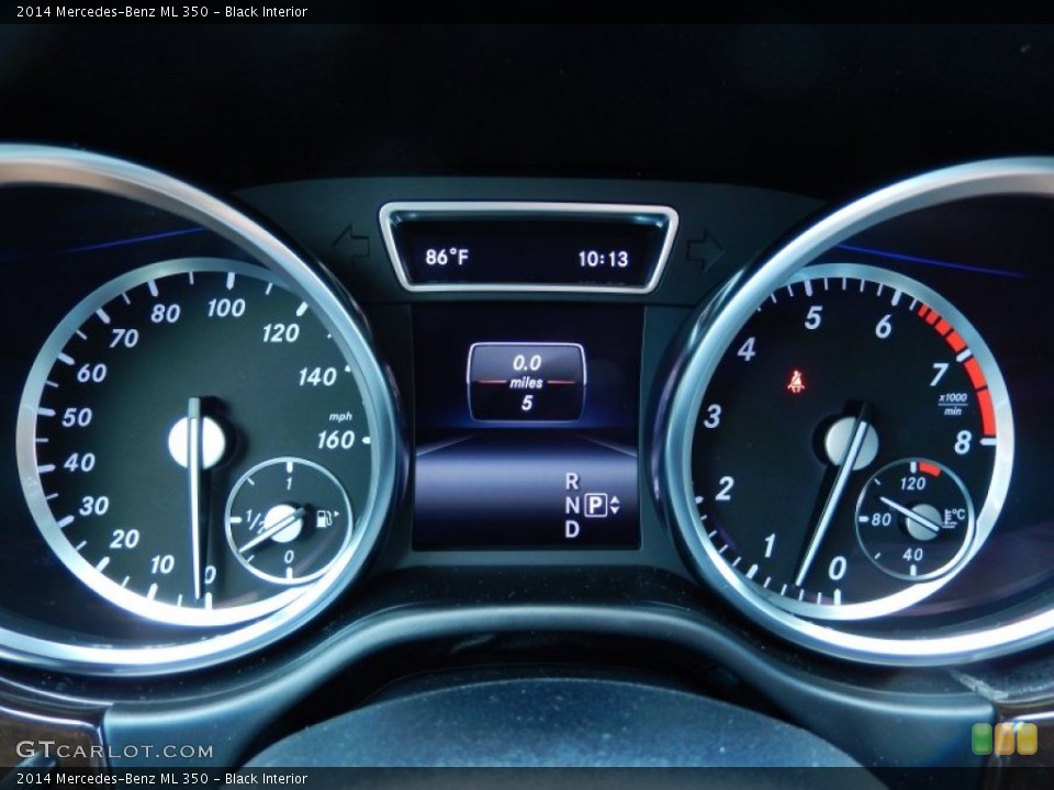 Black Interior Gauges for the 2014 Mercedes-Benz ML 350 #84350697