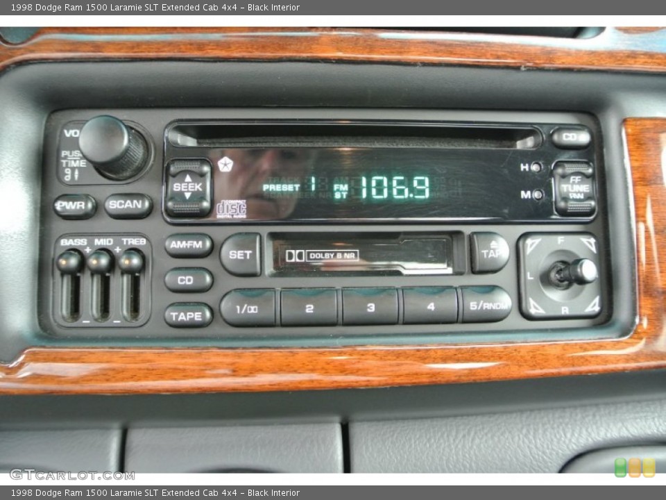Black Interior Audio System for the 1998 Dodge Ram 1500 Laramie SLT Extended Cab 4x4 #84352230