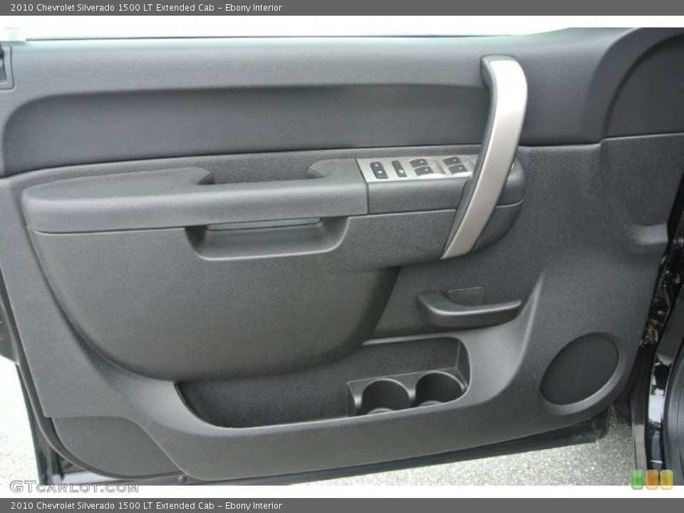 Ebony Interior Door Panel for the 2010 Chevrolet Silverado 1500 LT Extended Cab #84352803