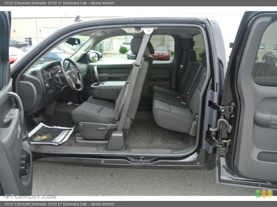 Ebony Interior Photo for the 2010 Chevrolet Silverado 1500 LT Extended Cab #84352896