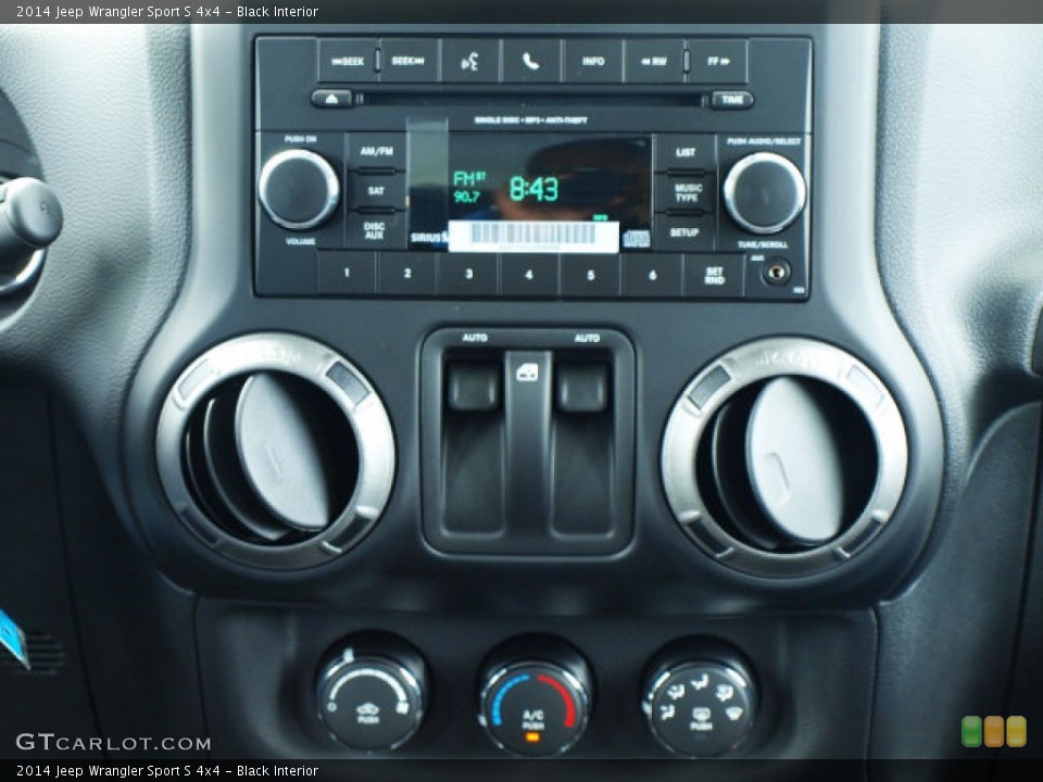Black Interior Controls for the 2014 Jeep Wrangler Sport S 4x4 #84353685