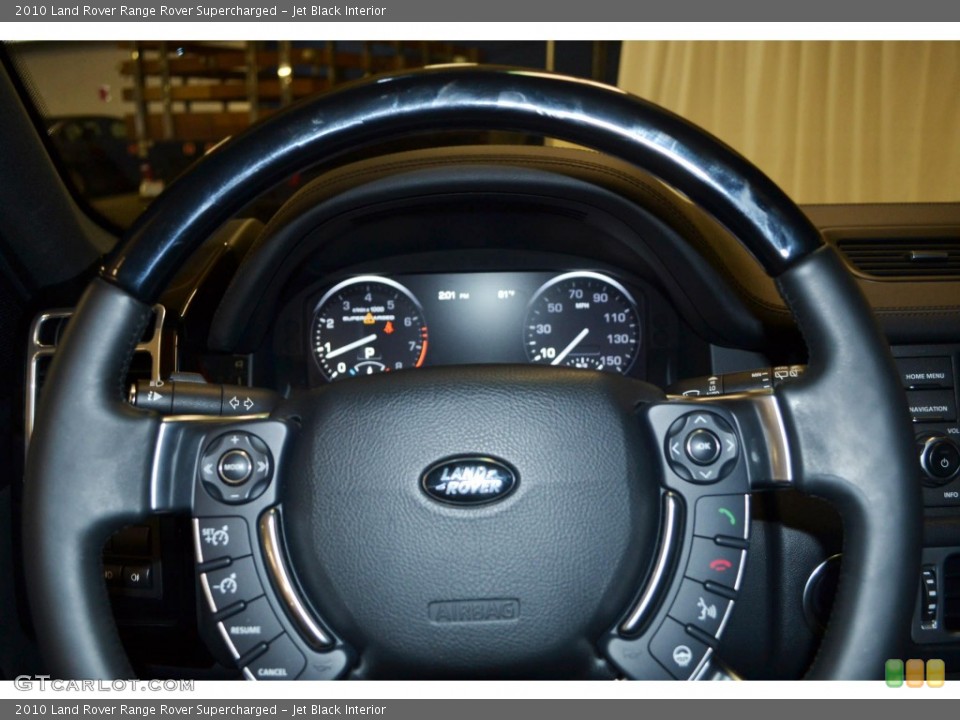 Jet Black Interior Steering Wheel for the 2010 Land Rover Range Rover Supercharged #84354501