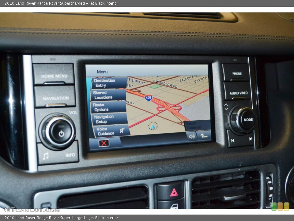 Jet Black Interior Navigation for the 2010 Land Rover Range Rover Supercharged #84354513