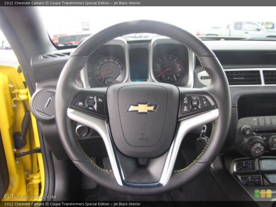 Jet Black Interior Steering Wheel for the 2012 Chevrolet Camaro SS Coupe Transformers Special Edition #84356079