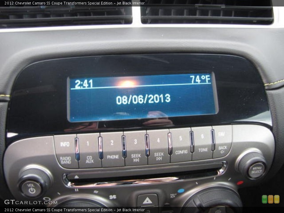 Jet Black Interior Audio System for the 2012 Chevrolet Camaro SS Coupe Transformers Special Edition #84356085