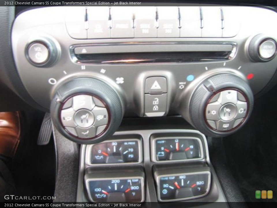 Jet Black Interior Controls for the 2012 Chevrolet Camaro SS Coupe Transformers Special Edition #84356100