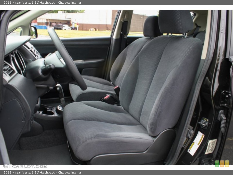 Charcoal Interior Front Seat for the 2012 Nissan Versa 1.8 S Hatchback #84357408