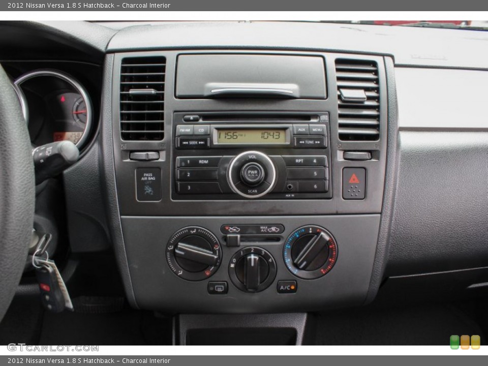 Charcoal Interior Controls for the 2012 Nissan Versa 1.8 S Hatchback #84357414