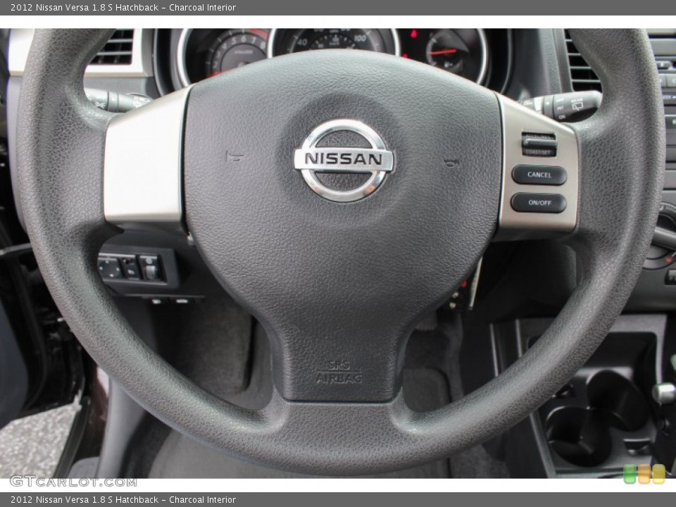 Charcoal Interior Steering Wheel for the 2012 Nissan Versa 1.8 S Hatchback #84357429
