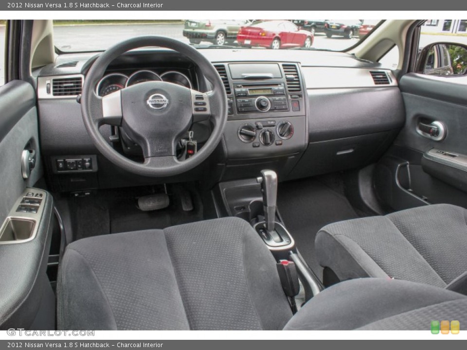 Charcoal Interior Prime Interior for the 2012 Nissan Versa 1.8 S Hatchback #84357435