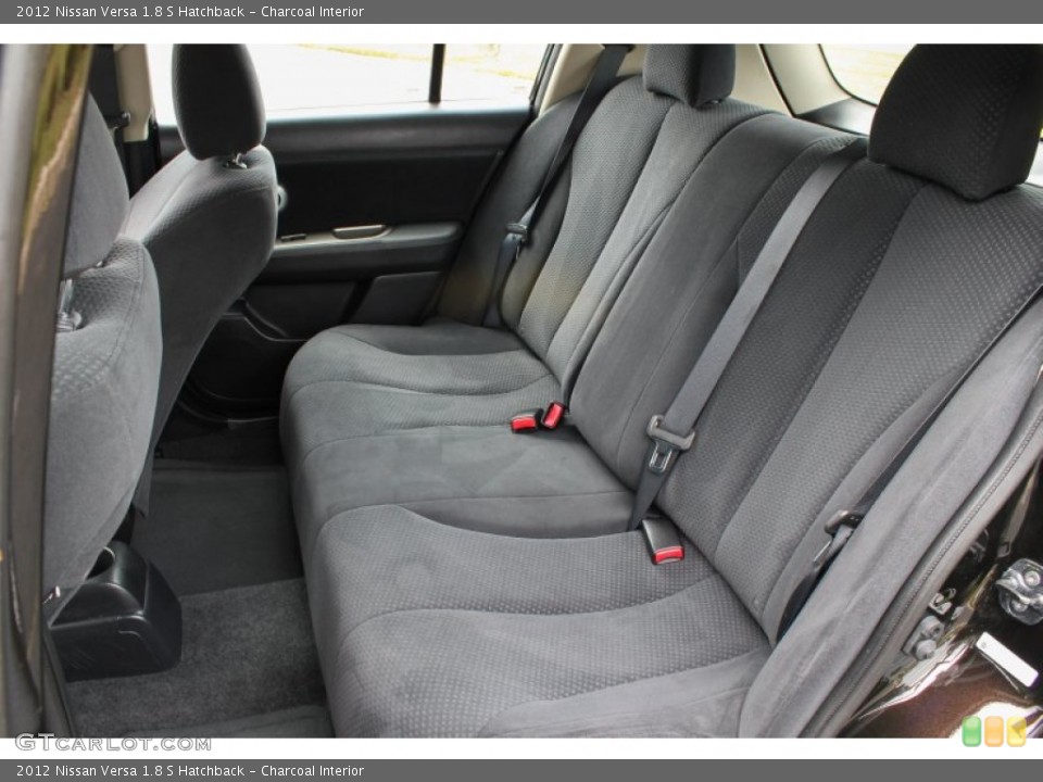 Charcoal Interior Rear Seat for the 2012 Nissan Versa 1.8 S Hatchback #84357440