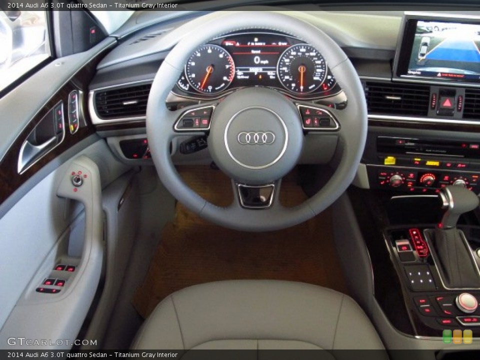 Titanium Gray Interior Steering Wheel for the 2014 Audi A6 3.0T quattro Sedan #84360339