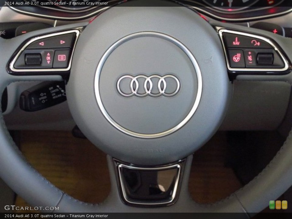 Titanium Gray Interior Steering Wheel for the 2014 Audi A6 3.0T quattro Sedan #84360477