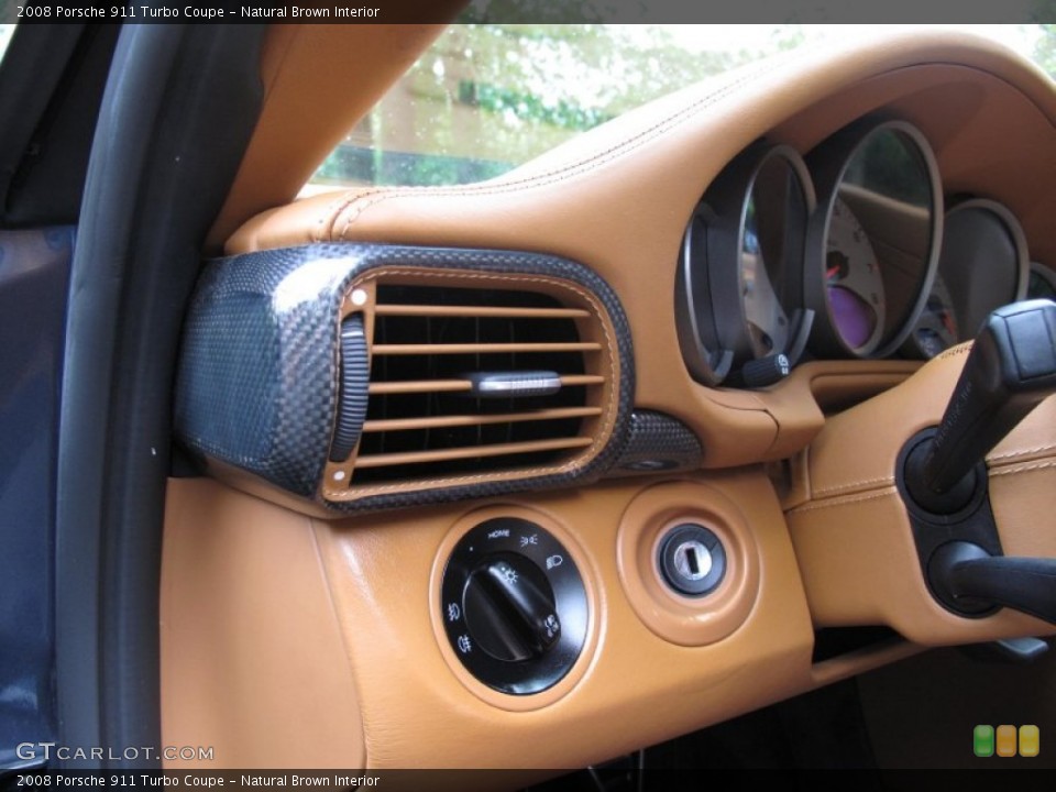 Natural Brown Interior Dashboard for the 2008 Porsche 911 Turbo Coupe #84363444