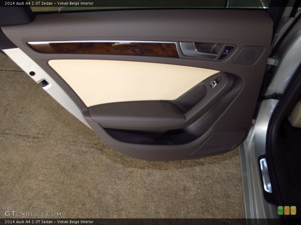 Velvet Beige Interior Door Panel for the 2014 Audi A4 2.0T Sedan #84363624