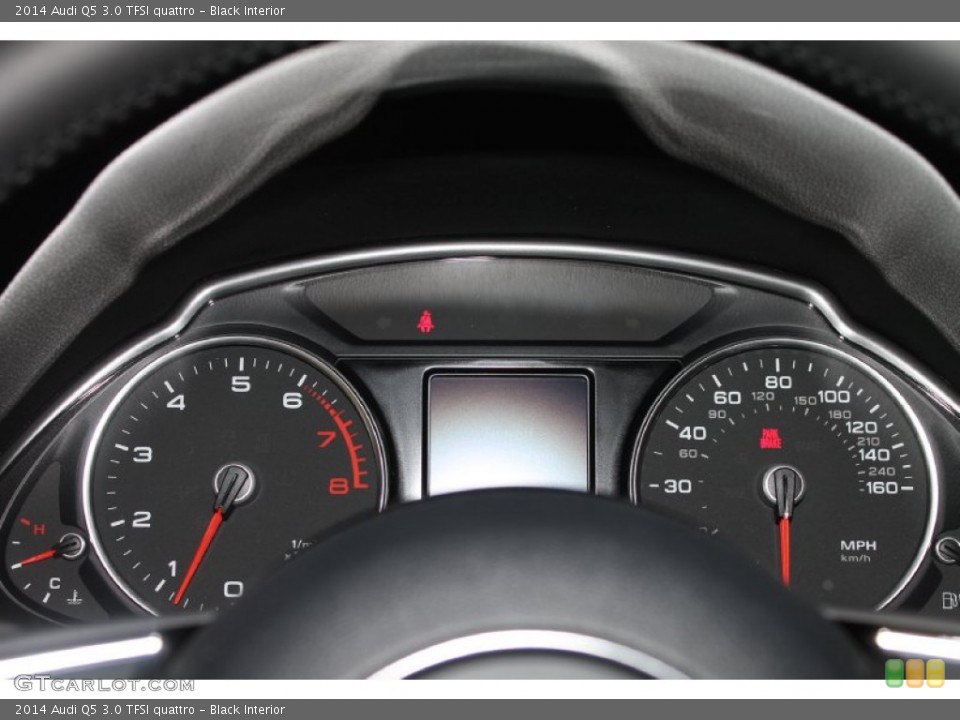 Black Interior Gauges for the 2014 Audi Q5 3.0 TFSI quattro #84364728