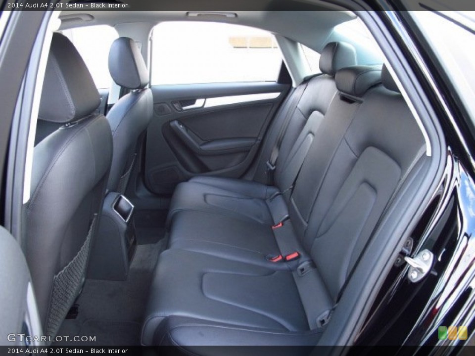Black Interior Rear Seat for the 2014 Audi A4 2.0T Sedan #84365265
