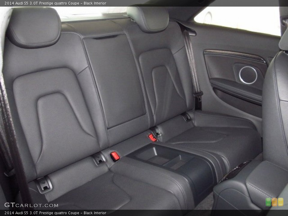 Black Interior Rear Seat for the 2014 Audi S5 3.0T Prestige quattro Coupe #84365796