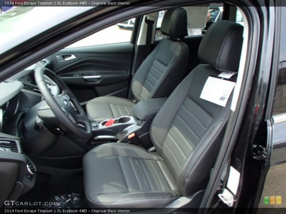 Charcoal Black Interior Front Seat for the 2014 Ford Escape Titanium 1.6L EcoBoost 4WD #84365901