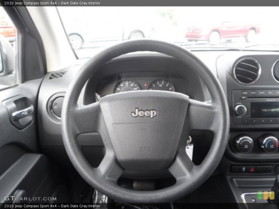 Dark Slate Gray Interior Steering Wheel for the 2010 Jeep Compass Sport 4x4 #84371457