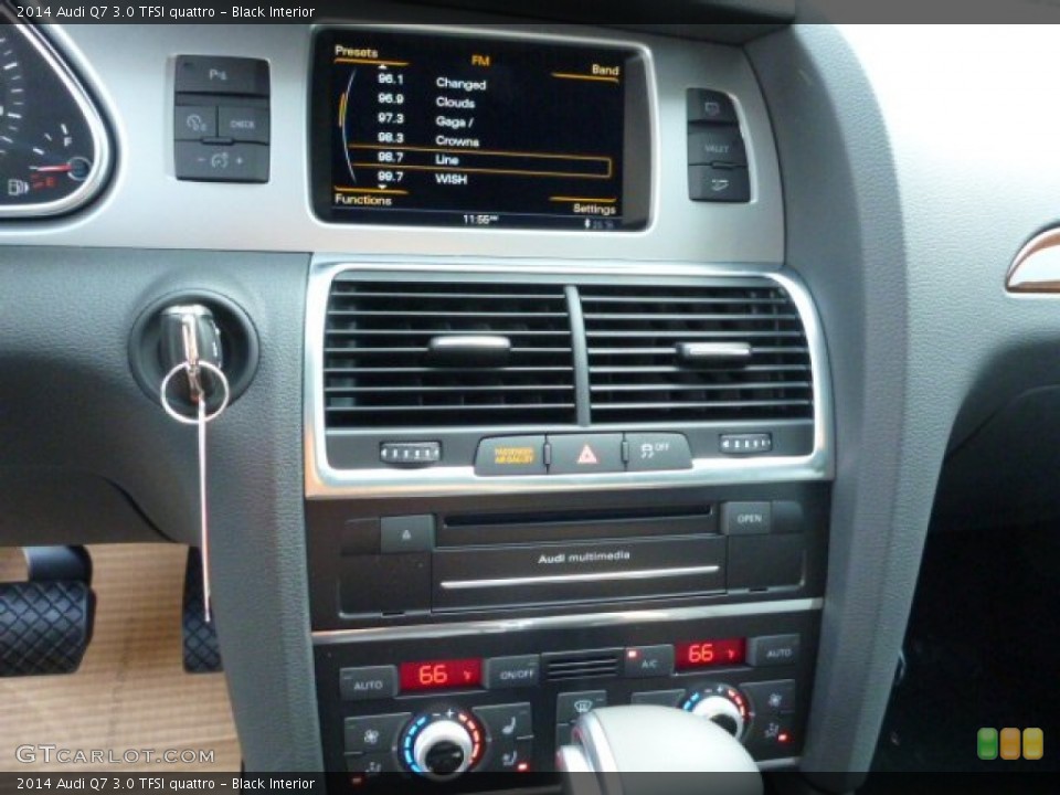 Black Interior Controls for the 2014 Audi Q7 3.0 TFSI quattro #84371511