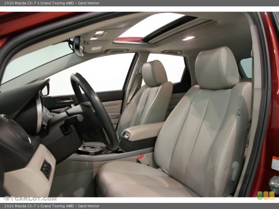Sand Interior Front Seat for the 2010 Mazda CX-7 s Grand Touring AWD #84373812