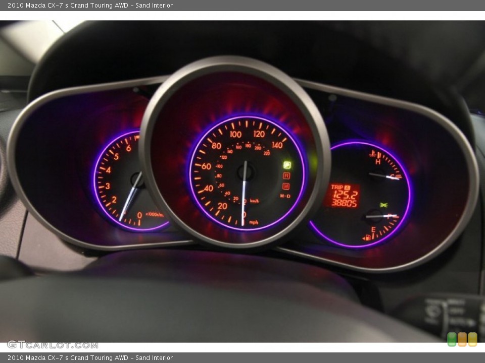 Sand Interior Gauges for the 2010 Mazda CX-7 s Grand Touring AWD #84373899