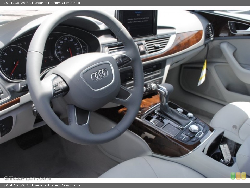Titanium Gray Interior Dashboard for the 2014 Audi A6 2.0T Sedan #84375564