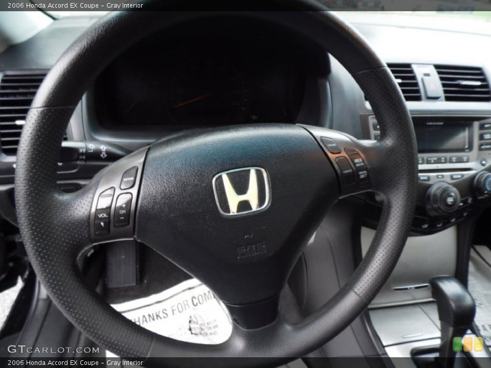 Gray Interior Steering Wheel for the 2006 Honda Accord EX Coupe #84375903