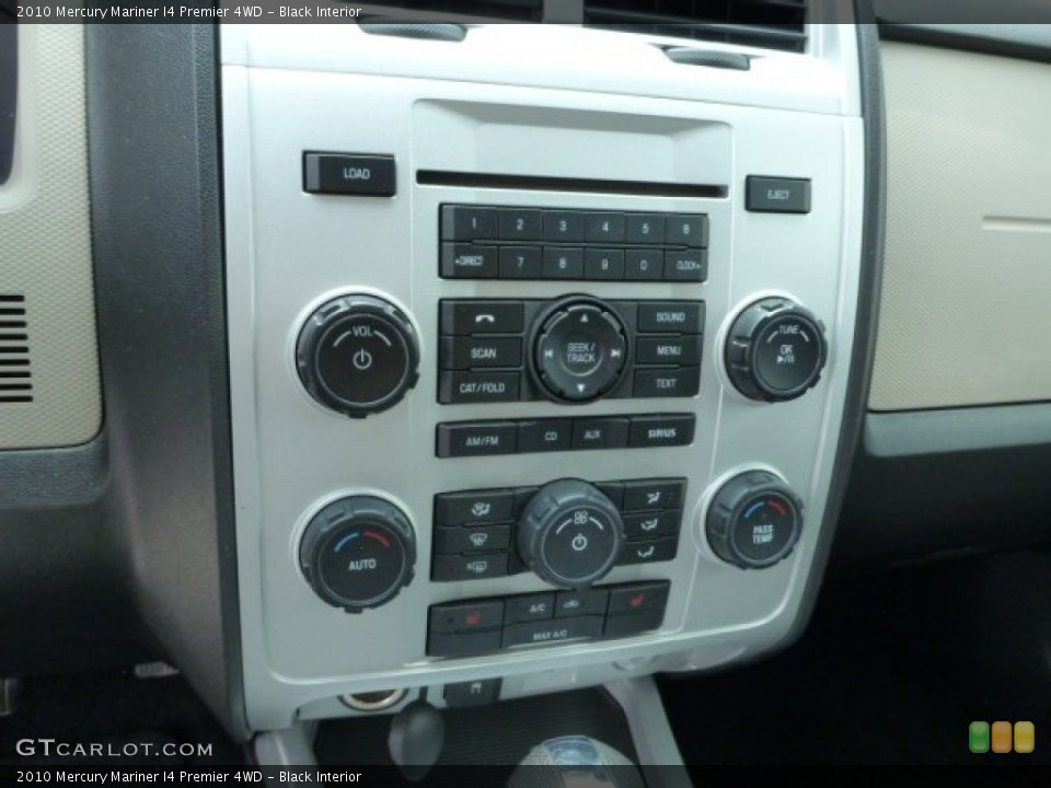 Black Interior Controls for the 2010 Mercury Mariner I4 Premier 4WD #84379962