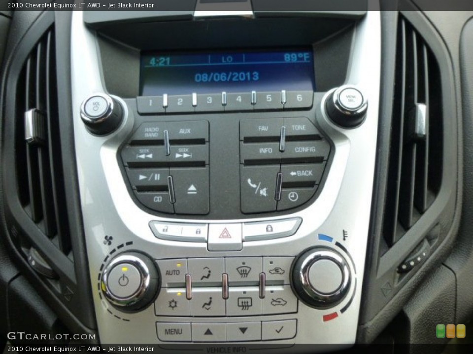 Jet Black Interior Controls for the 2010 Chevrolet Equinox LT AWD #84380571