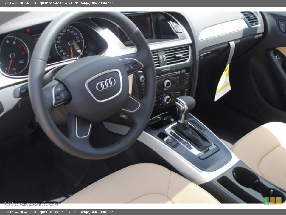 Velvet Beige/Black Interior Photo for the 2014 Audi A4 2.0T quattro Sedan #84380685