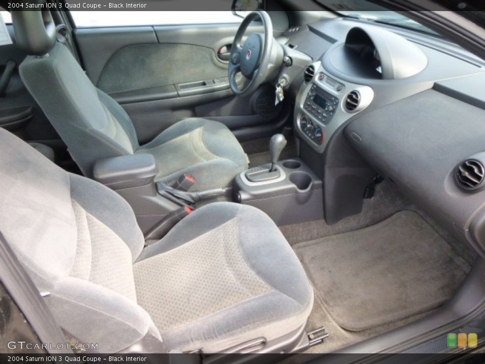 Black Interior Photo for the 2004 Saturn ION 3 Quad Coupe #84380778