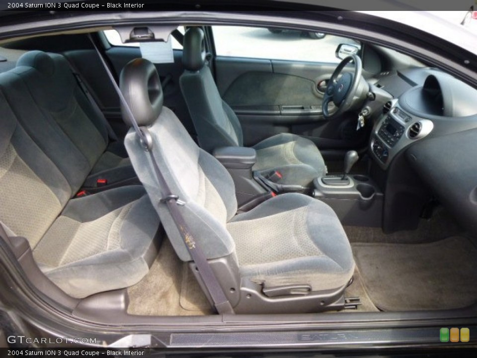 Black Interior Photo for the 2004 Saturn ION 3 Quad Coupe #84380844