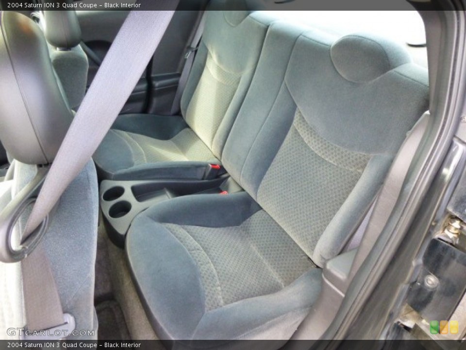 Black Interior Rear Seat for the 2004 Saturn ION 3 Quad Coupe #84380862