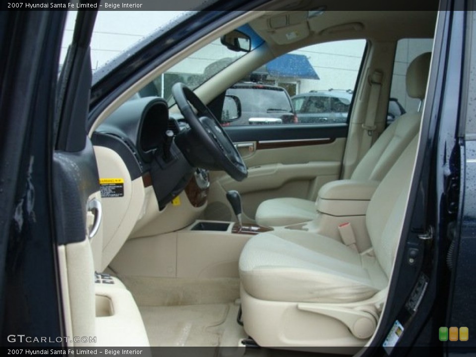 Beige Interior Front Seat for the 2007 Hyundai Santa Fe Limited #84380994