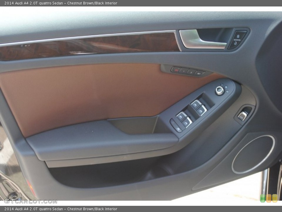 Chestnut Brown/Black Interior Door Panel for the 2014 Audi A4 2.0T quattro Sedan #84381918