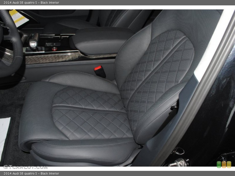 Black Interior Front Seat for the 2014 Audi S8 quattro S #84383438